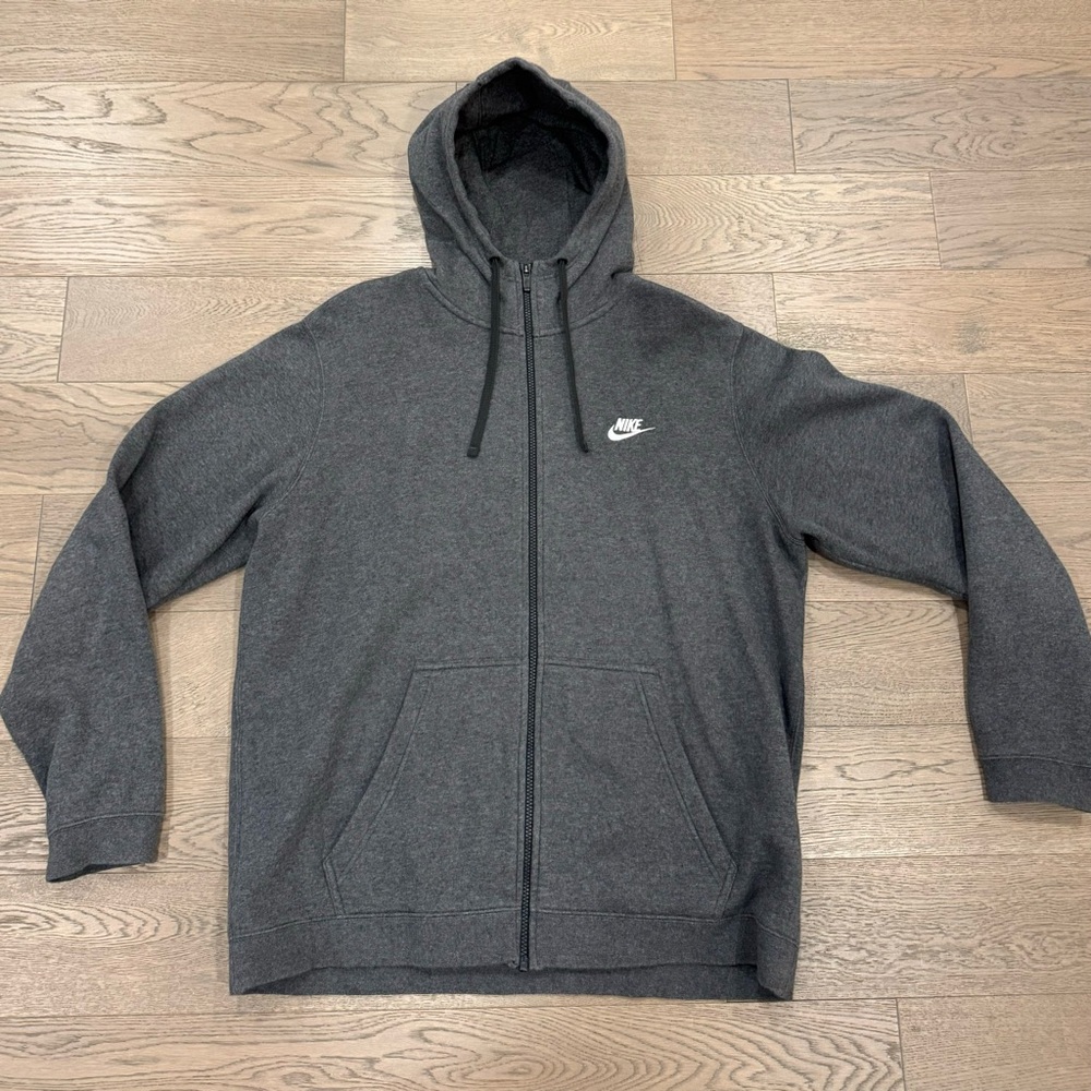 Nike Full Zip Hooded Fleece Sweatshirt - Size XL